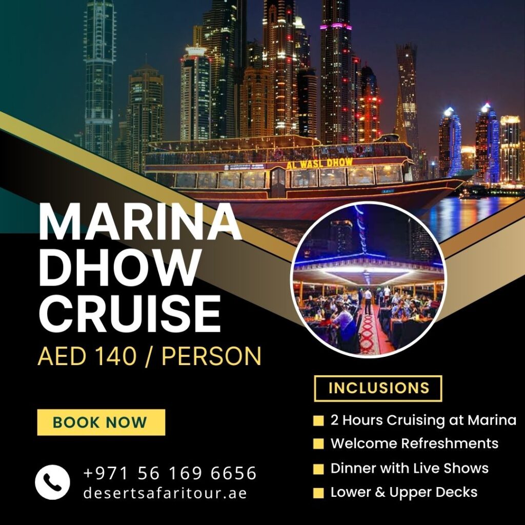 Dhow Cruise Dubai Marina Dinner