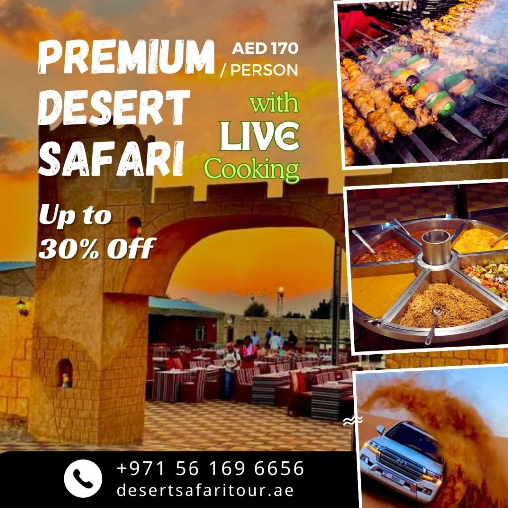 Special Offer for Premium Desert Safari Dubai Tour - Premium Camp with Live BBQ Station